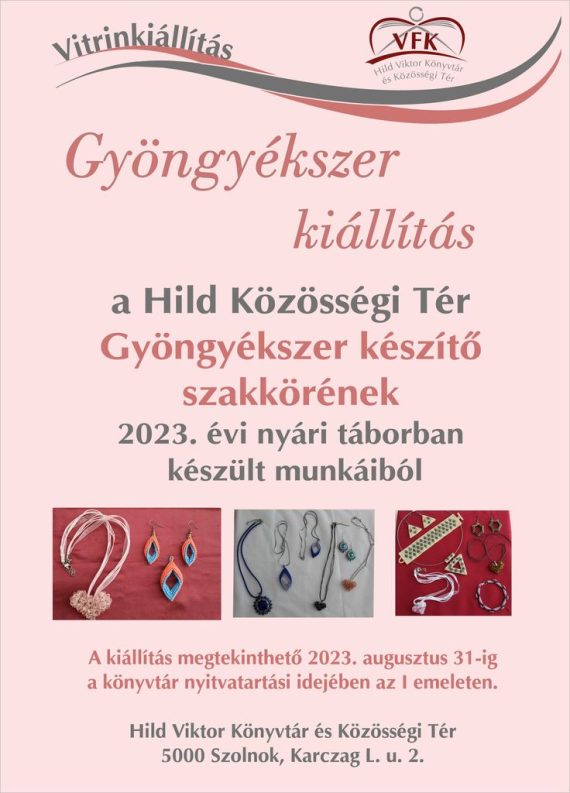 Gyöngyékszer kiállítás 2023 08