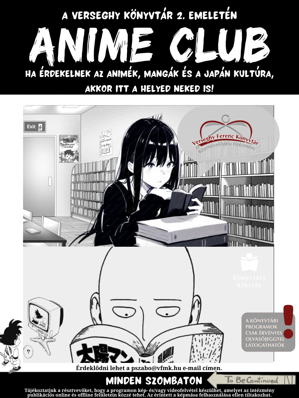 Anime klub. Minden szombaton a 2. emeleten